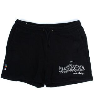 BOSS x Keith Haring RARE Shorts XL Black Cotton Pride Capsule Photo Graphic
